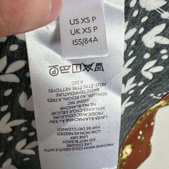 Anthropologie Maeve Floral Maxi Dress Bohemian Patchwork Size XS Petite Boho - Picture 9 of 12